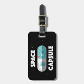 Étiquette À Bagage Capsule d'espace (Devant Vertical)