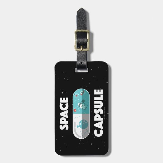 Étiquette À Bagage Capsule d'espace (Devant Vertical)