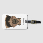 Étiquette À Bagage Capybara (Devant Horizontal)