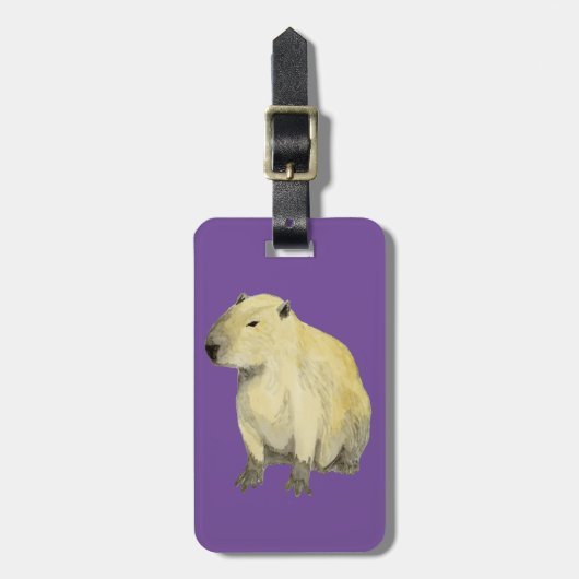 Étiquette À Bagage Capybara (Devant Vertical)