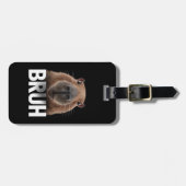 Étiquette À Bagage Capybara Drôle Bruh  (Devant horizontal)