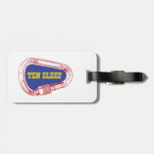 Étiquette À Bagage Carabiner d'Escalade de 10 roches endormies (Dos horizontal)