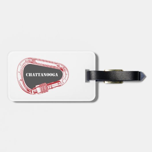 Étiquette À Bagage Carabiner Escalade Chattanooga (Dos horizontal)
