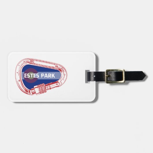 Étiquette À Bagage Carabiner Escalade Estes Park (Devant horizontal)