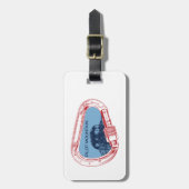 Étiquette À Bagage Carabiner Escalade Pilot Mountain North Carolina (Devant Vertical)