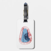 Étiquette À Bagage Carabiner Escalade Pilot Mountain North Carolina (Dos Vertical)