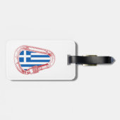 Étiquette À Bagage Carabines de Greece (Dos horizontal)