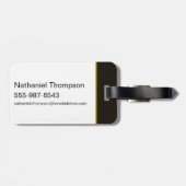 Étiquette À Bagage Caractère Adam noir Diamètre Burst Graphic (Dos horizontal)