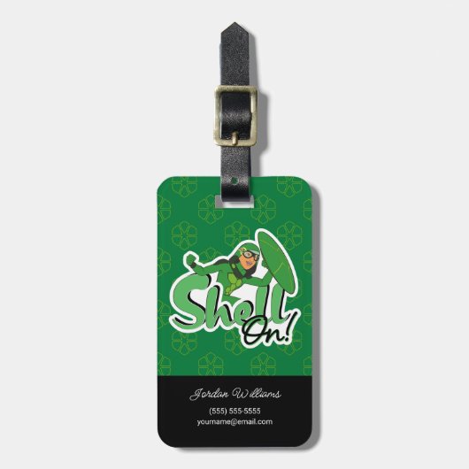 Étiquette À Bagage Carapace | Shell On ! (Devant Vertical)