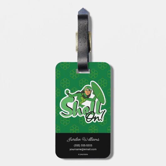 Étiquette À Bagage Carapace | Shell On ! (Dos Vertical)