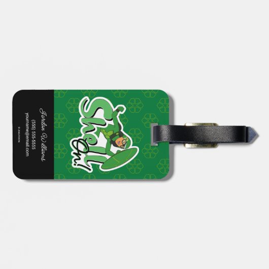 Étiquette À Bagage Carapace | Shell On ! (Dos horizontal)