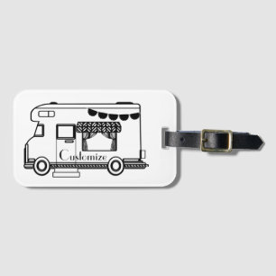 Étiquette À Bagage Caravane de camping RV Thunder_Cove