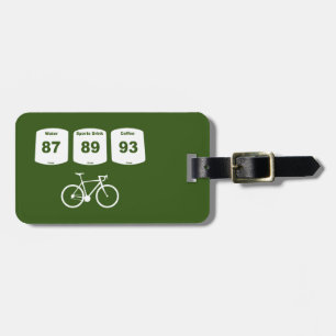 Étiquette À Bagage Carburant à vélo : Eau, Boisson sportive, Café