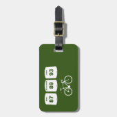 Étiquette À Bagage Carburant à vélo : Eau, Boisson sportive, Café (Devant Vertical)