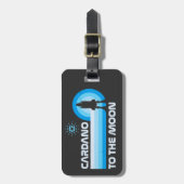 ÉTIQUETTE À BAGAGE CARDANO-SUR LA LUNE (Devant Vertical)