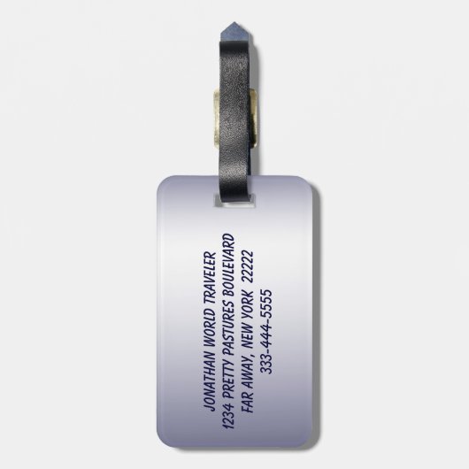 Étiquette À Bagage Cardinal (Dos Vertical)