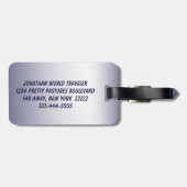 Étiquette À Bagage Cardinal (Dos horizontal)