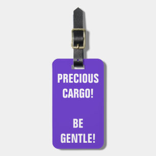 Étiquette À Bagage Cargaison précieuse