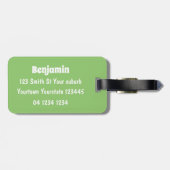 Étiquette À Bagage Caricature de cheval de trait de Cute Clydesdale (Dos horizontal)