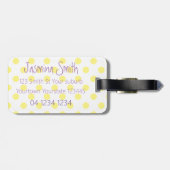 Étiquette À Bagage Caricature de colibri volant très agréable (Dos horizontal)