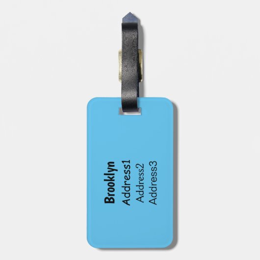 Étiquette À Bagage Caricature de crevettes de Noël joyeux (Dos Vertical)