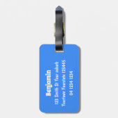 Étiquette À Bagage Caricature de dromadaire joyeux et souriant (Dos Vertical)