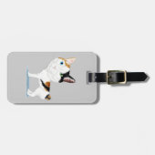 Étiquette À Bagage Caricature japonaise de queue écourtée (Devant horizontal)