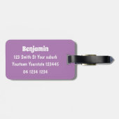 Étiquette À Bagage Caricature joyeuse de cobaye mignonne (Dos horizontal)