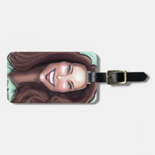 Étiquette À Bagage Caricature Kate Middleton