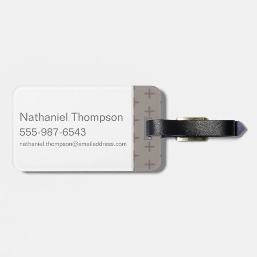 Étiquette À Bagage Caricature Ron Weasley et Pigwidgeon (Dos horizontal)