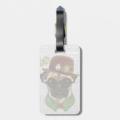 Étiquette À Bagage Carlin avec Casquette Steampunk Bowler (Dos Vertical)