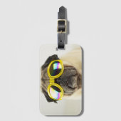 Étiquette À Bagage Carlin avec lunettes (Devant Vertical)