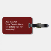 Étiquette À Bagage Carlin câlin (Dos horizontal)