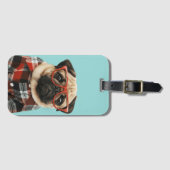 Étiquette À Bagage Carlin des chemises prêtées (Devant Horizontal)