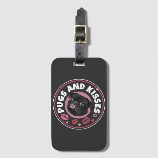 Étiquette À Bagage Carlins Et Baisers | Cute tourte | Amateurs de Car (Devant Vertical)