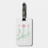 Étiquette À Bagage Carnation italienne 2 (Dos Vertical)