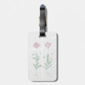 Étiquette À Bagage Carnation italienne 3 (Dos Vertical)