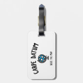 Étiquette À Bagage Carpe Datum Saisir La Carte (Dos Vertical)