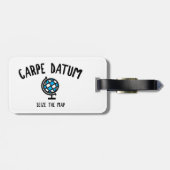 Étiquette À Bagage Carpe Datum Saisir La Carte (Dos horizontal)