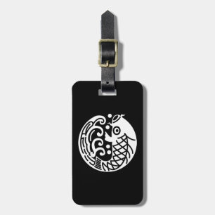 Étiquette À Bagage Carpe et étiquette de bagage ondulée