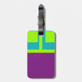 Étiquette À Bagage Carré (Dos Vertical)