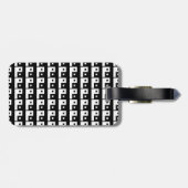 Étiquette À Bagage Carré Yin Yang (Dos horizontal)