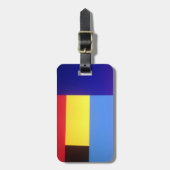 Étiquette À Bagage carrés abstraits (Devant Vertical)