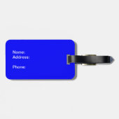 Étiquette À Bagage carrés abstraits (Dos horizontal)