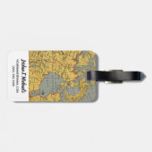 Étiquette À Bagage Carte antique du Canada (Dos horizontal)
