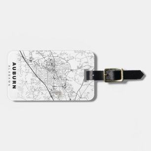 Étiquette À Bagage Carte Auburn