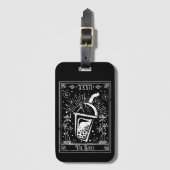 Étiquette À Bagage Carte Boba Tea Tarot (Devant Vertical)