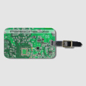 Étiquette À Bagage Carte circuit imprimé circuit vert PCB (Devant Horizontal)
