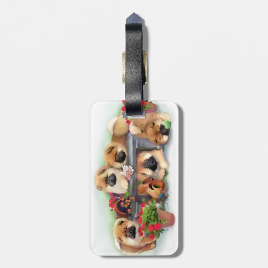 Étiquette À Bagage Carte d'art "GARDEN HELPERS" (Dos Vertical)