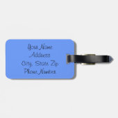 Étiquette À Bagage Carte d'automobile de touristes de Cape Cod le (Dos horizontal)